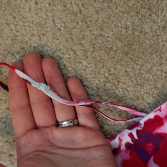 Like new Crepe Midi Slip Dress a new day red floral - Picture 3 of 6